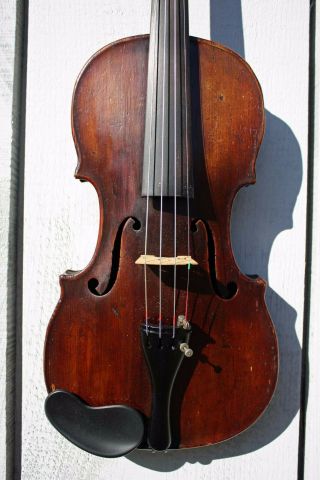 Old Vintage Antique 3/4 Violin Labeled Johan Georg Meisel,  1313