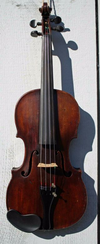 Old Vintage Antique 3/4 violin labeled Johan Georg Meisel,  1313 3
