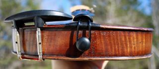 Old Vintage Antique 3/4 violin labeled Johan Georg Meisel,  1313 9