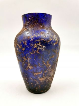 Rare Large Roman Ca.  100 Ad Cobalt Blue Glass Tall Jar - Rare - R426