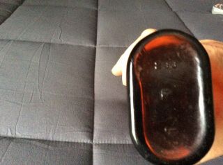 Antique or Vintage Clear Amber Fish Bottle 3