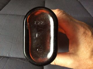 Antique or Vintage Clear Amber Fish Bottle 4