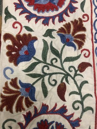 ANTIQUE Uzbek Vintage Handmade Embroidery SUZANI Robe Dress chapan jacket coat 7