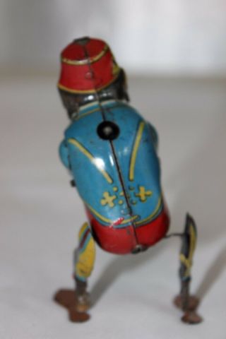 Antique 1930s PAYA SPAIN PENNY TOY TIN WIND UP MONKEY JUGGLER No Tippco Arnold 3