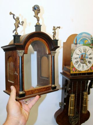 Old Wall Clock Friesian Dutch Schippertje Clock Vintage Warmink Wuba Moonphase 2