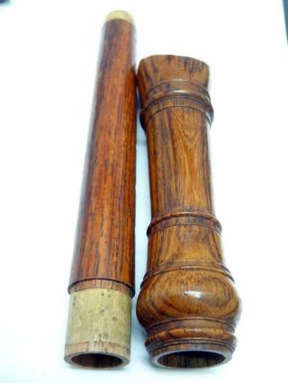 Vintage ROBERT GOBLE WOODEN DESCANT RECORDER No 444 WOODWIND INSTRUMENT 12 5/8 