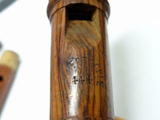 Vintage ROBERT GOBLE WOODEN DESCANT RECORDER No 444 WOODWIND INSTRUMENT 12 5/8 