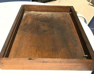 ANTIQUE 1890 ' S J.  P.  COATS WALNUT SPOOL THREAD CABINET DRAWER 