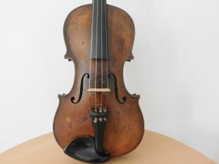 VIOLIN -,  Old Violin,  ITALY,  Label Joseph Antonius Rocca,  4/4? - back 35,  6 2