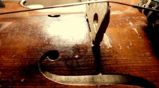 VIOLIN -,  Old Violin,  ITALY,  Label Joseph Antonius Rocca,  4/4? - back 35,  6 4