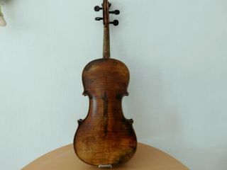 VIOLIN -,  Old Violin,  ITALY,  Label Joseph Antonius Rocca,  4/4? - back 35,  6 5