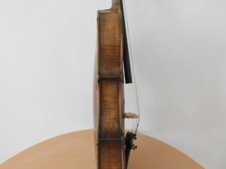 VIOLIN -,  Old Violin,  ITALY,  Label Joseph Antonius Rocca,  4/4? - back 35,  6 9
