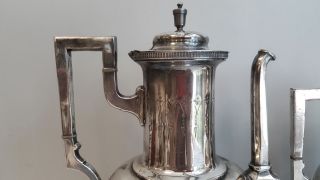 Rare Large Victorian Aesthetic Design Tea & Coffee Service Bearded Men Rams Feet 6