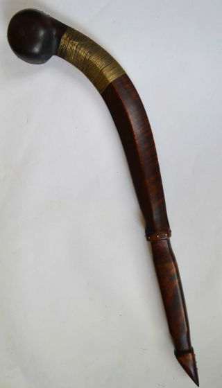 Rare Native American Indian Made Woodlands Ball Headed Club
