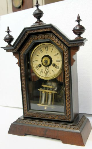 Antique 1880Th centuryJunghans Mantel Clock W/ Alarm JUNGHANS 2
