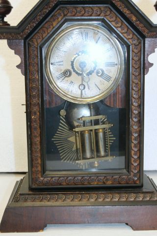 Antique 1880Th centuryJunghans Mantel Clock W/ Alarm JUNGHANS 4