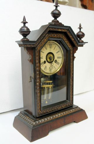 Antique 1880Th centuryJunghans Mantel Clock W/ Alarm JUNGHANS 5