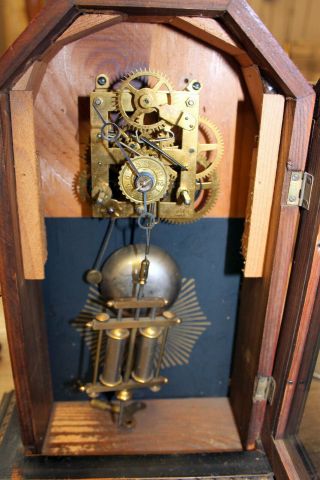 Antique 1880Th centuryJunghans Mantel Clock W/ Alarm JUNGHANS 6