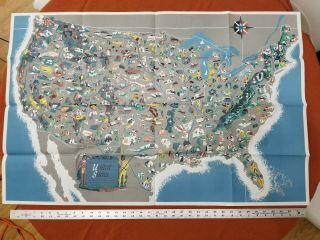 Map A Pictorial Map Of The United States Elmer Jacobs