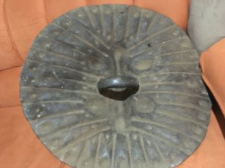 Antique African Ethiopian leather war shield weapon 7