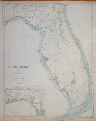 North America - Florida.  For The Sduk 1834.