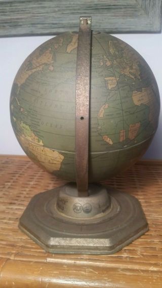 Rare Vintage.  RCA Victor GLOBE TROTTER Revolving World Globe 3