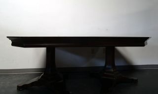 EJ Victor Transitional Banquet Size 10ft Double Pedestal Dining Table 10