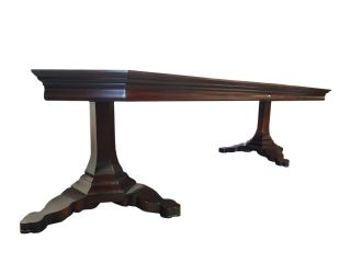 EJ Victor Transitional Banquet Size 10ft Double Pedestal Dining Table 5