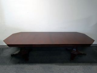 EJ Victor Transitional Banquet Size 10ft Double Pedestal Dining Table 9