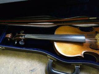 Nicolaus Amatus Fecit in Cremona 1632 4/4 Violin Germany w/ Case and Bows 10