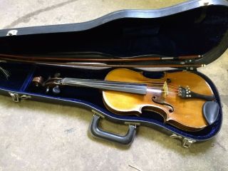 Nicolaus Amatus Fecit in Cremona 1632 4/4 Violin Germany w/ Case and Bows 3