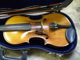 Nicolaus Amatus Fecit in Cremona 1632 4/4 Violin Germany w/ Case and Bows 5