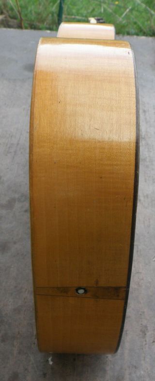 Fine parlor guitar with solid flamed maple bottom and sides Austria 1900 7