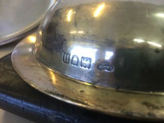 Goldsmiths & Silversmiths silver dish and lid Hallmarked London 1908 11B 4