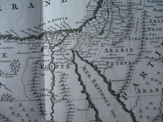 1700 - MORTIER - MEDITERRANEAN MIDDLE EAST Map Travels of the Apostles & Paul 7