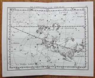 Flamsteed Astronomy Celestial Map Capricorn Aquarius - 1776
