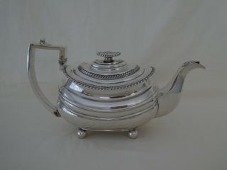 Antique Georgian Silver Teapot By William Bateman London 1821