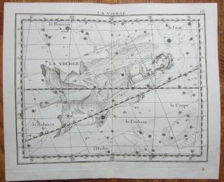 Flamsteed Astronomy Celestial Map Virgo - 1776