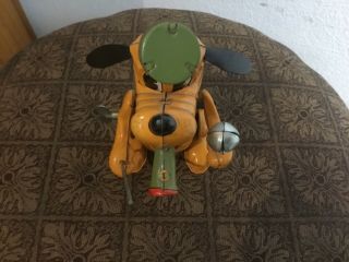 Vintage WALT DISNEY MARX PLUTO Wind Up Toy Drum Major 7