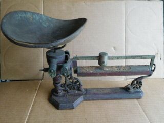 Vintage Antique National Scale 2 Lbs.  Very Early