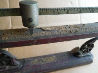 Vintage antique National Scale 2 lbs.  Very early 9