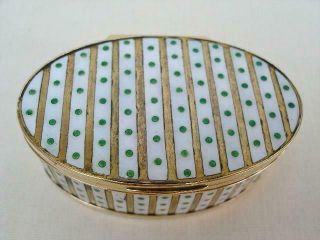 Fine French High Carat Gold & Enamel Decorated Oval Snuff Box Dating Around 1800 6