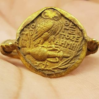 Ancient Rare Roman 22k Karat Gold Wonderful Rare Ring 65
