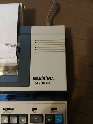 Swintec 512DP R adding machine,  calculator,  printer.  and. 3