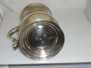 ANTIQUE 1763 8.  9 OZ STERLING SILVER TANKARD GEORGE III ERA MAKER WHIPHAM WRIGHT 10