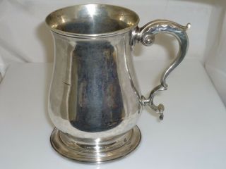 ANTIQUE 1763 8.  9 OZ STERLING SILVER TANKARD GEORGE III ERA MAKER WHIPHAM WRIGHT 3