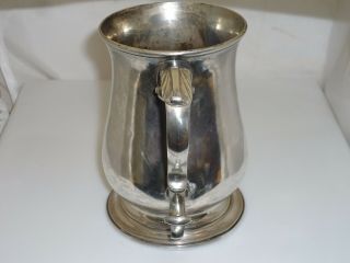 ANTIQUE 1763 8.  9 OZ STERLING SILVER TANKARD GEORGE III ERA MAKER WHIPHAM WRIGHT 4