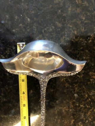 kirk stieff repousse Sterling Punch Ladle Rare Large 14.  5 “ 4