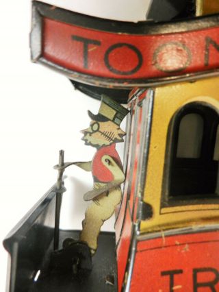 TOONERVILLE TROLLEY WIND UP NIFTY GERMANY 1922 FONTAINE FOX 5