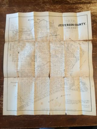 1879 MAP OF JEFFERSON COUNTY TEXAS 11